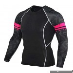 Men's Dry Fit Long Sleeve Compression Running Shirt Baselayer Black Top Tee  B07PXDHGKX